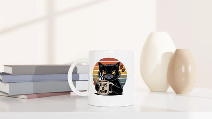 Tasse 325ml - This is Fine - Katze & Kaffee