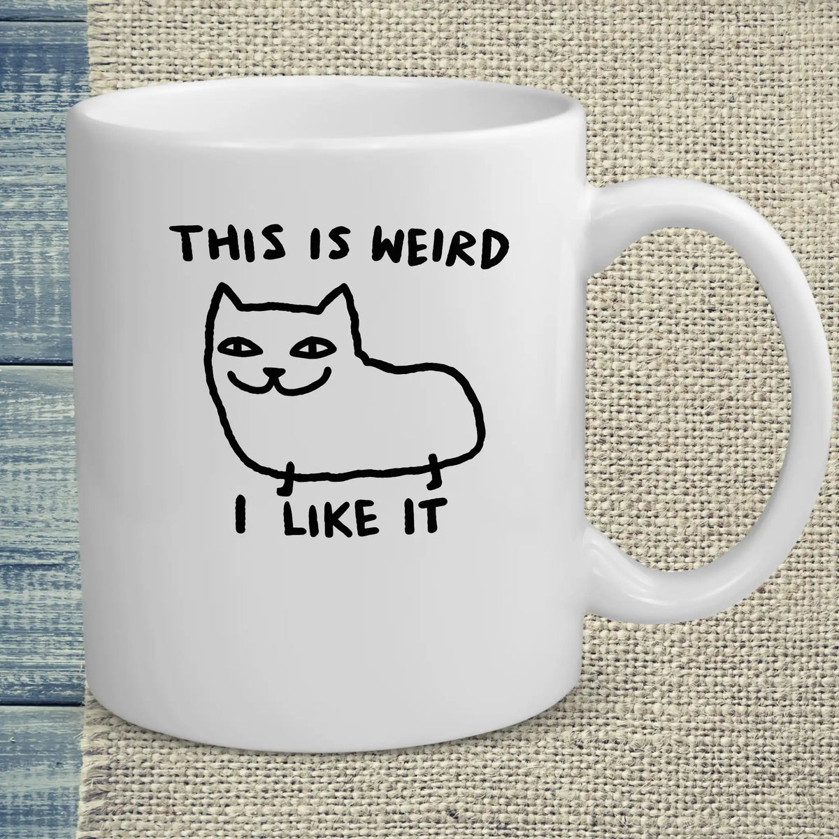 Tasse 325ml - This Is Weird, I Like It - Katze