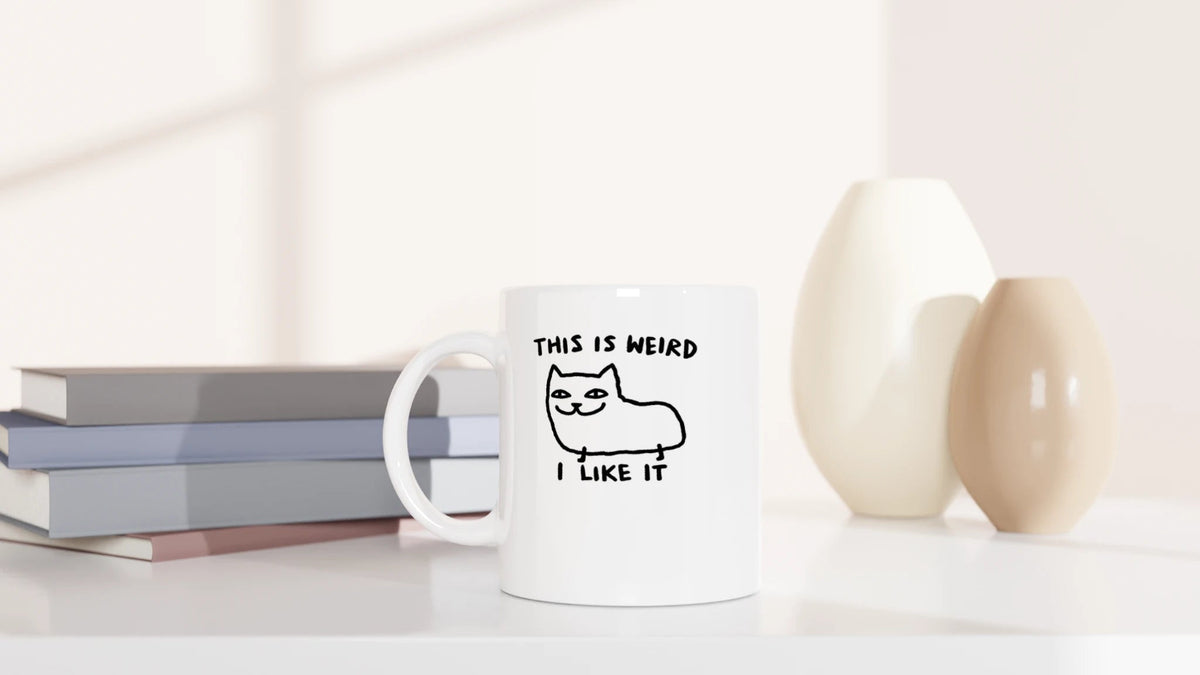 Tasse 325ml - This Is Weird, I Like It - Katze