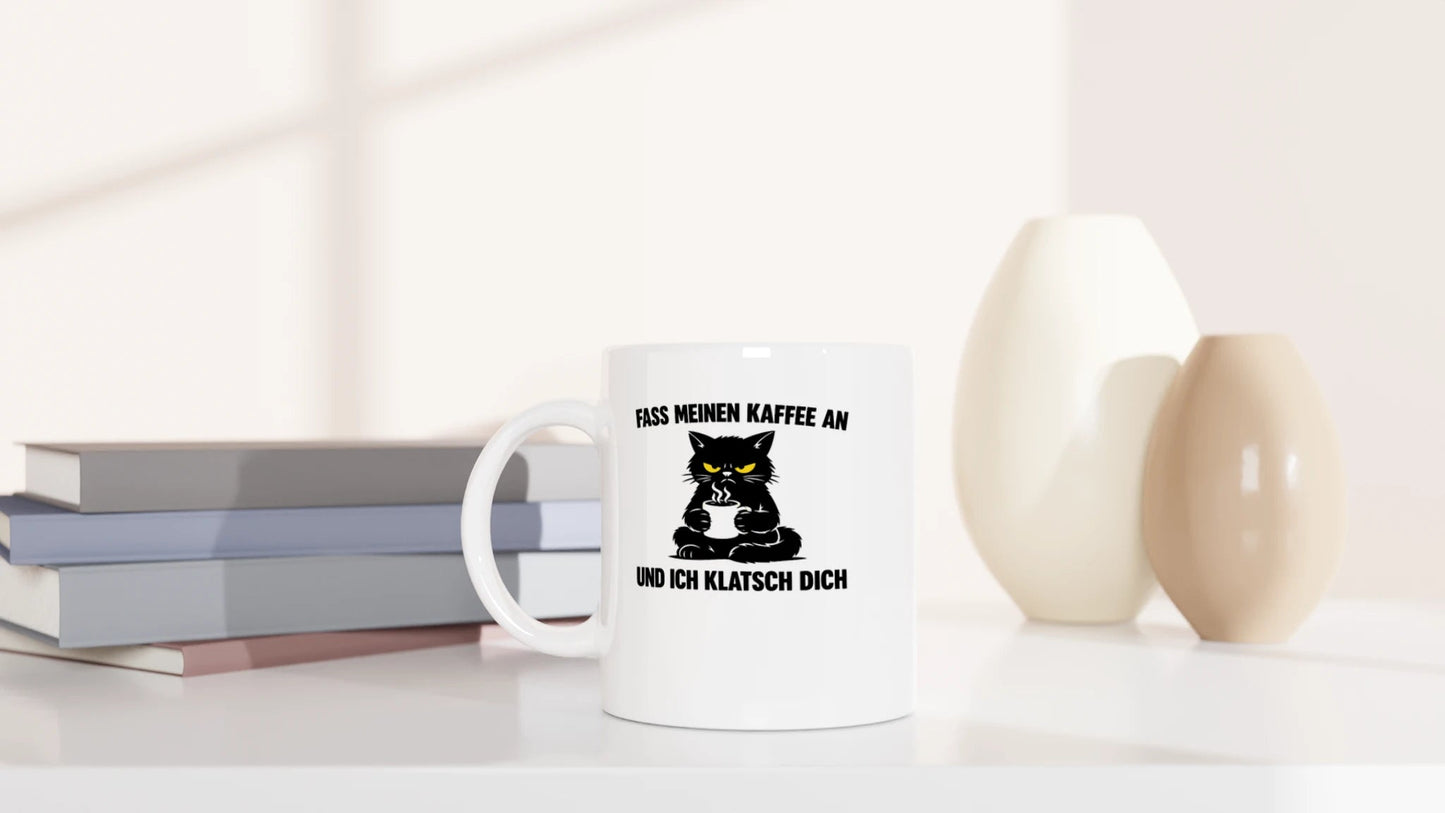 Tasse 325ml - Und ich klatsch dich - Katze & Kaffee