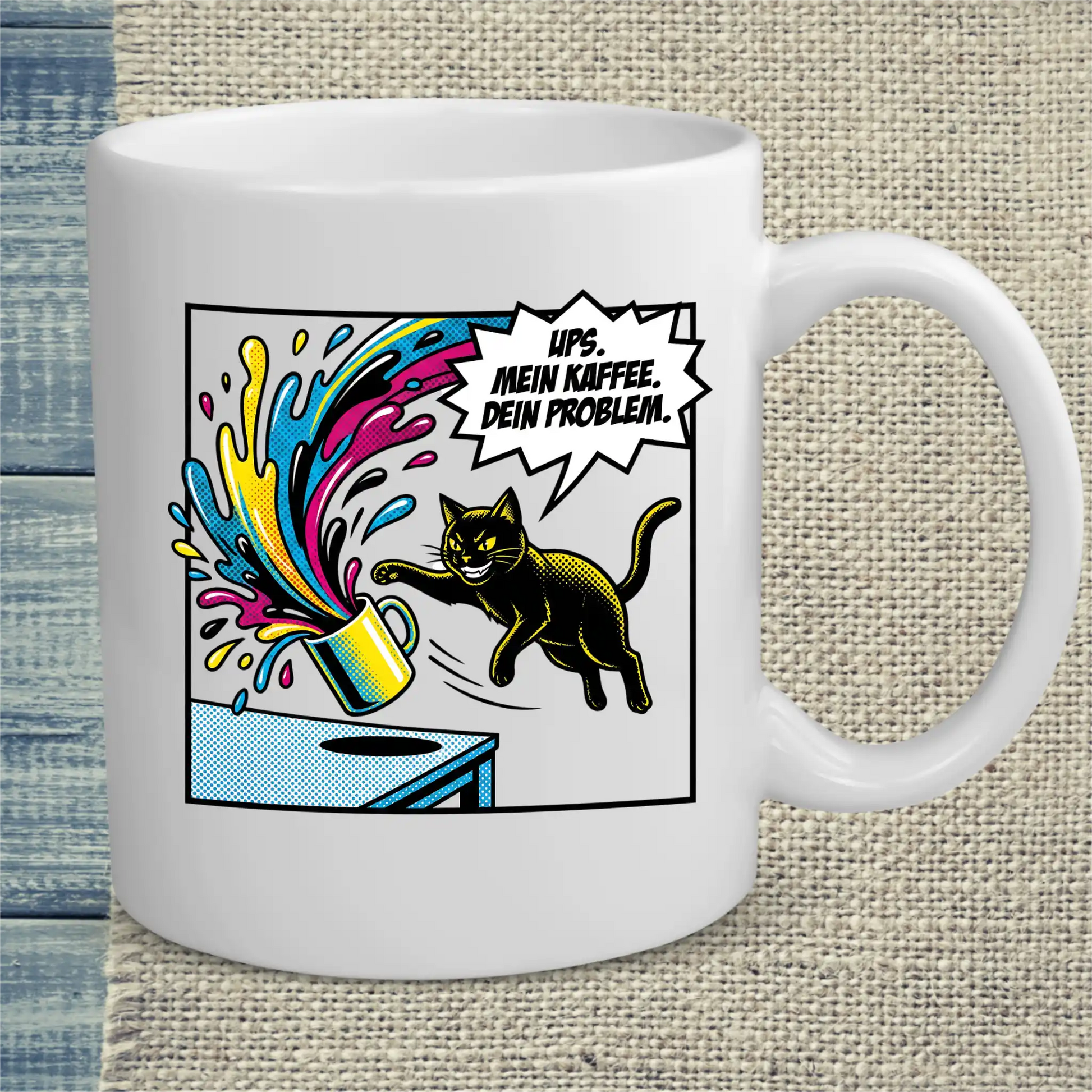 Tasse 325ml - Ups - Katze & Kaffee