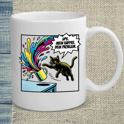 Tasse 325ml - Ups - Katze & Kaffee
