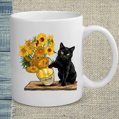 Tasse 325ml - Van Gogh Katze - Katze