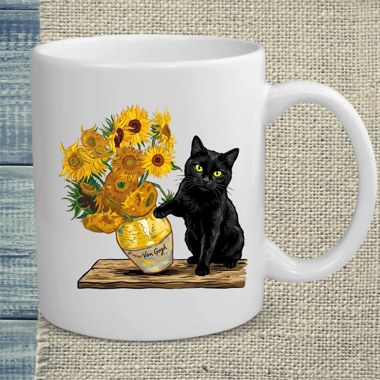 Tasse 325ml - Van Gogh Katze - Katze