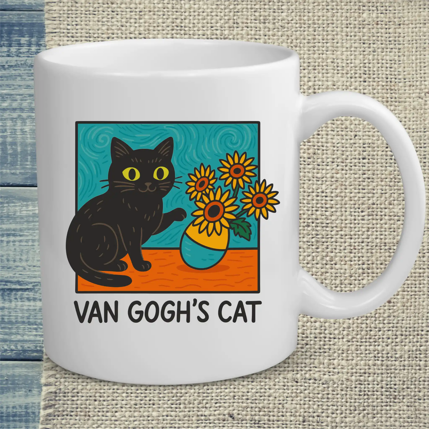Tasse 325ml - Van Goghs Cat - Katze