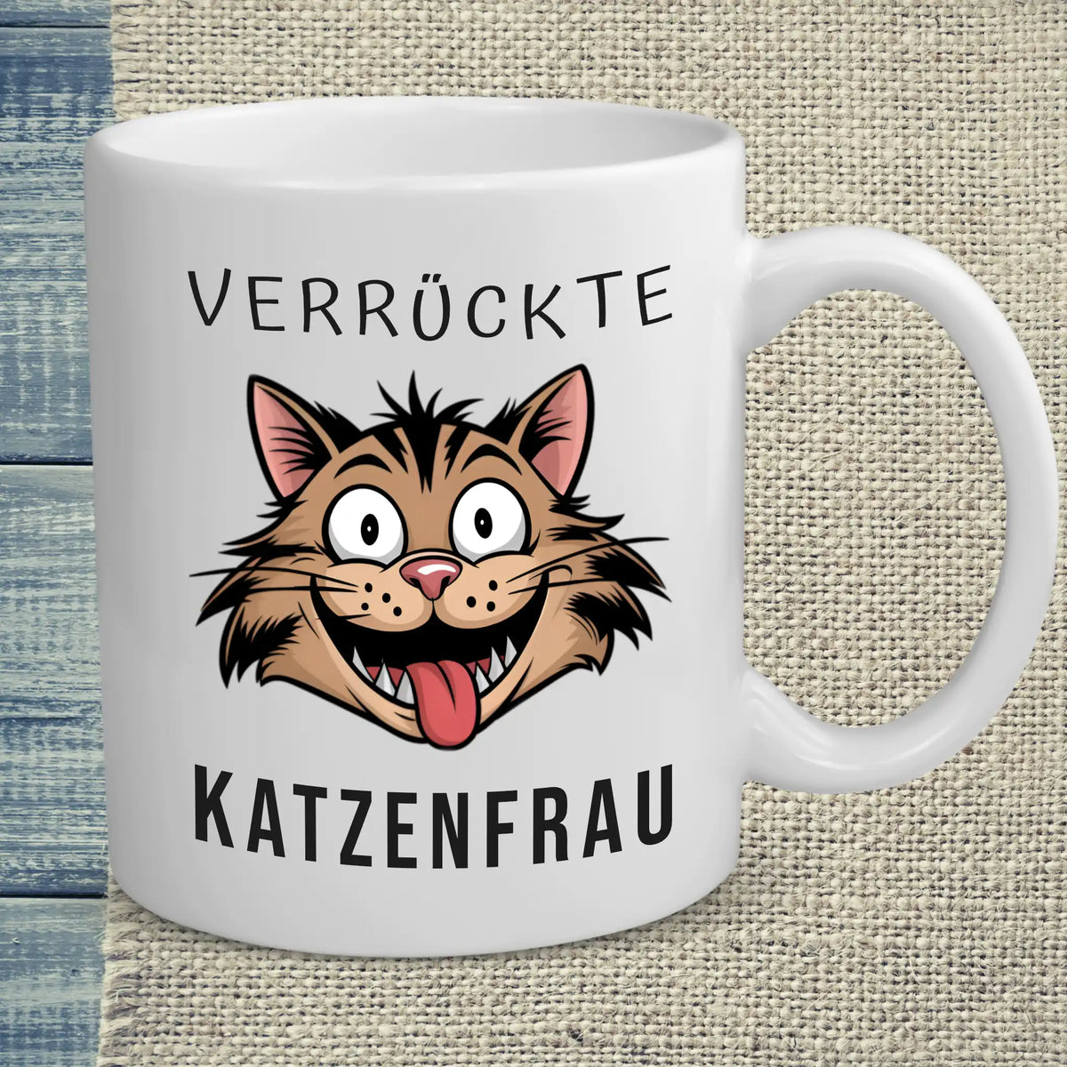 Tasse 325ml - Verrückte Katzenfrau