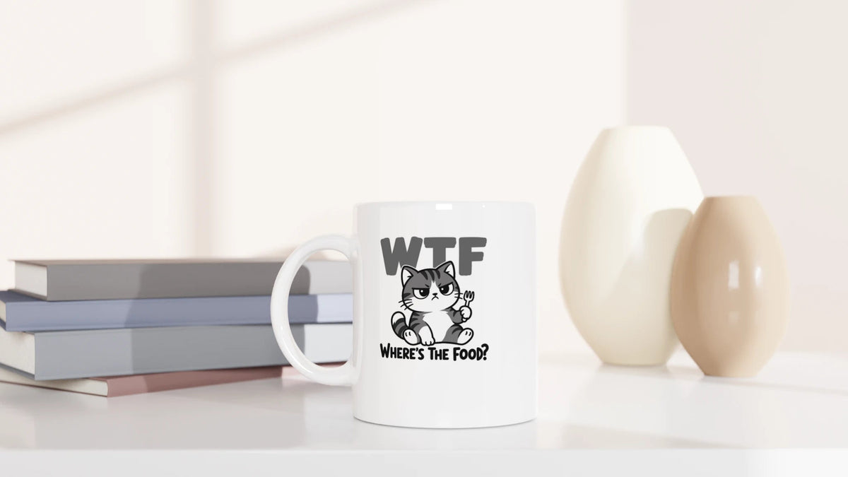 Tasse 325ml - Where is the Food - Katze