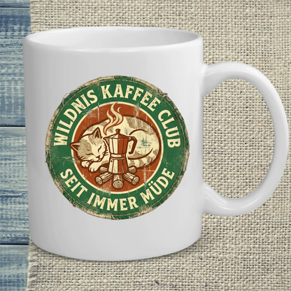Tasse 325ml - Wildnis Kaffee Club - Katze & Kaffee