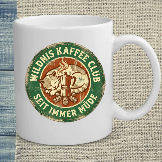 Tasse 325ml - Wildnis Kaffee Club - Katze & Kaffee