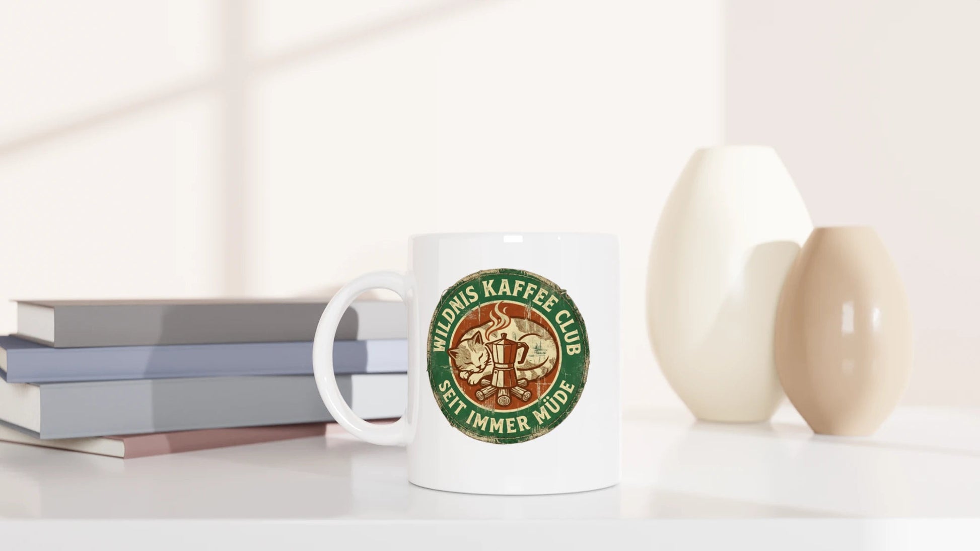 Tasse 325ml - Wildnis Kaffee Club - Katze & Kaffee