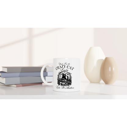 Tasse 325ml - Yeah - I'm the crazy cat lady - Kaffee, Cat Lady